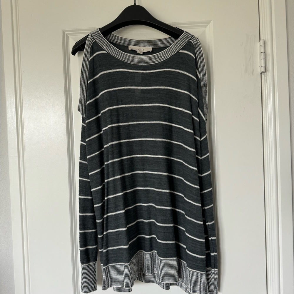 LOFT cold shoulder sweater